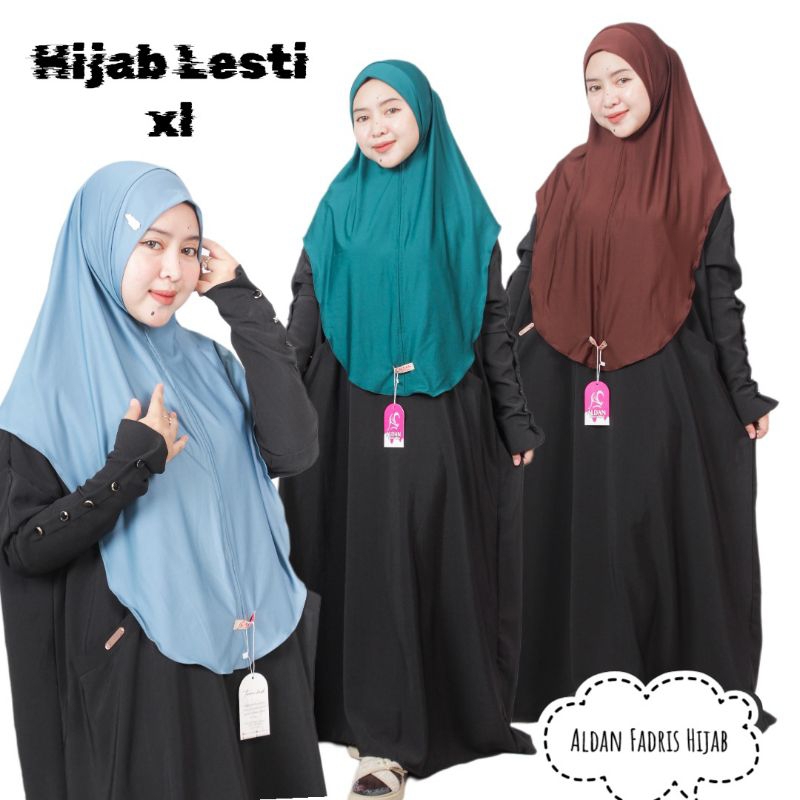 (BERGO LESTI DEWASA)Hijab bergo instan dewasa,hijab instan Jersey,bergo Lesti kejora,hijab viral