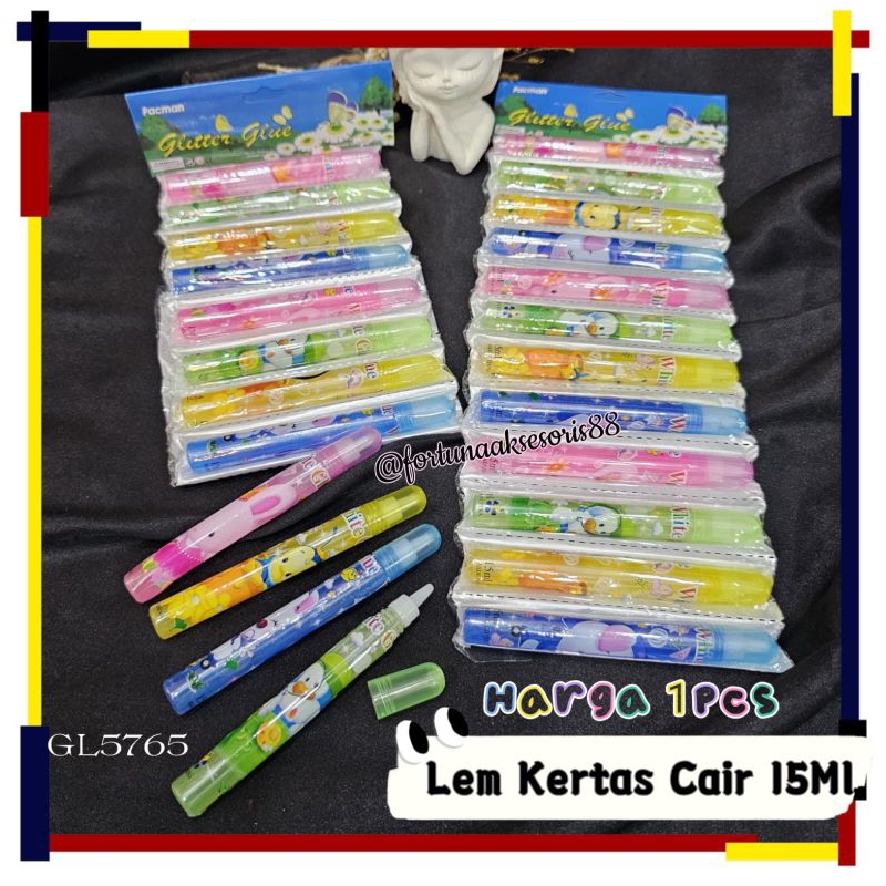 

LEM KERTAS CAIR 15ML / LEM CAIR FANCY / LEM STIK KARAKTER LUCU /PEREKAT SERBAGUNA / GLUE STICK / WATER GLUE / GL5765