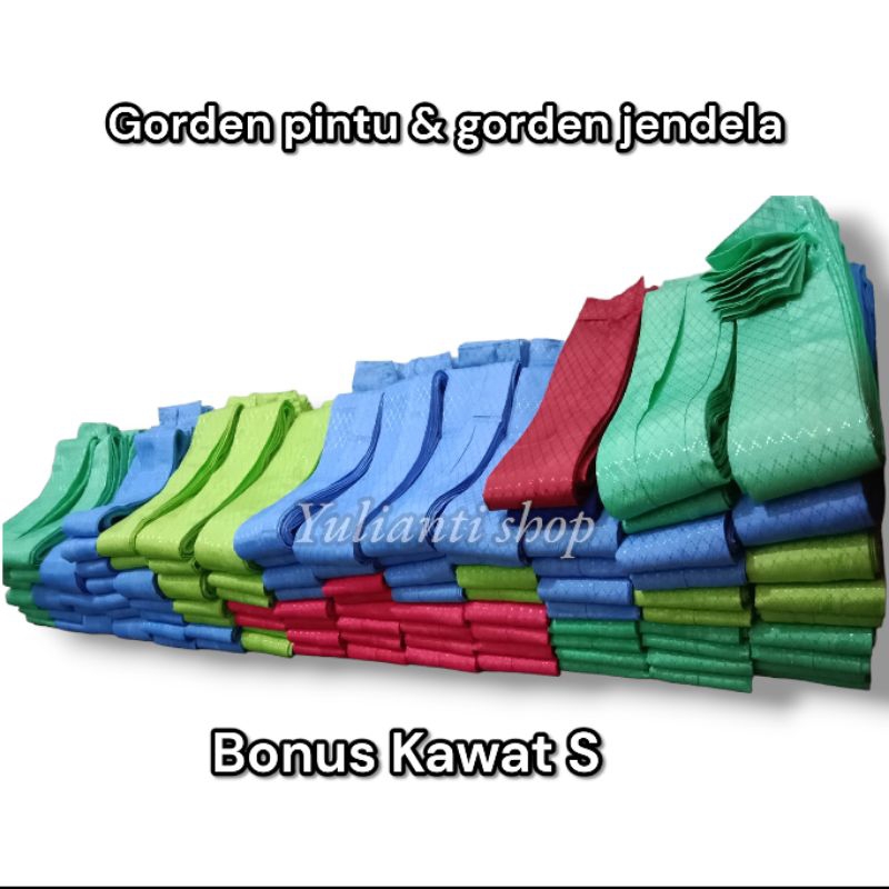 gorden plisket polos [ gorden pintu kamar 100x200 [ gorden jendela panjang [ gorden jendela pendek