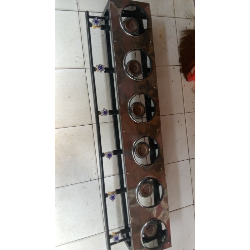 kompor serabi solo 6 tungku kran 6