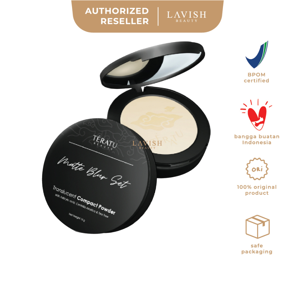 TERATU BEAUTY Matte Blur Set Translucent Compact Powder