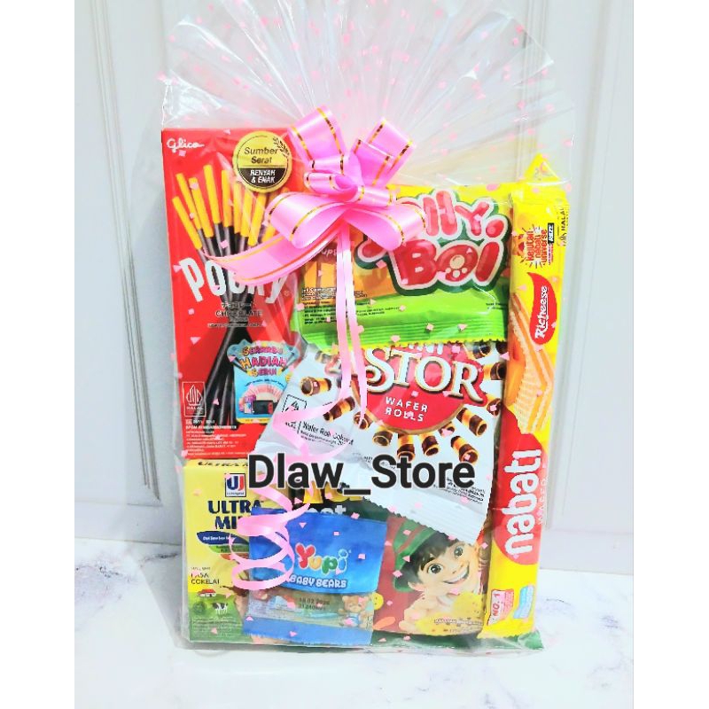 

Snack Ulang Tahun Anak Bingkisan Hampers Kemasan Hemat