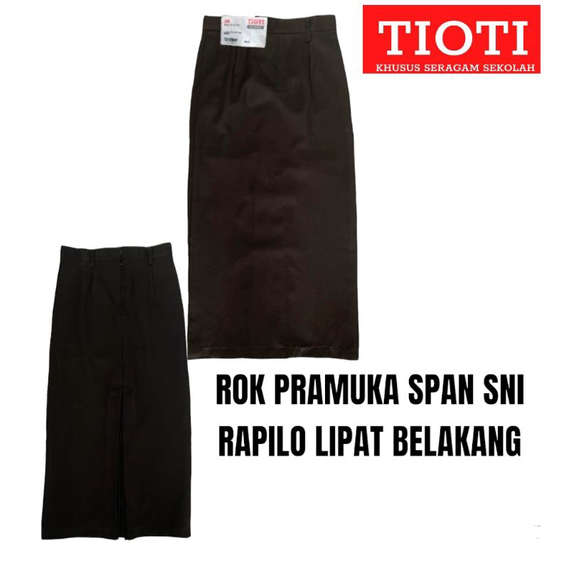 TIOTI ROK SPAN PRAMUKA RAPILO SNI PANJANG LIPAT BELAKANG