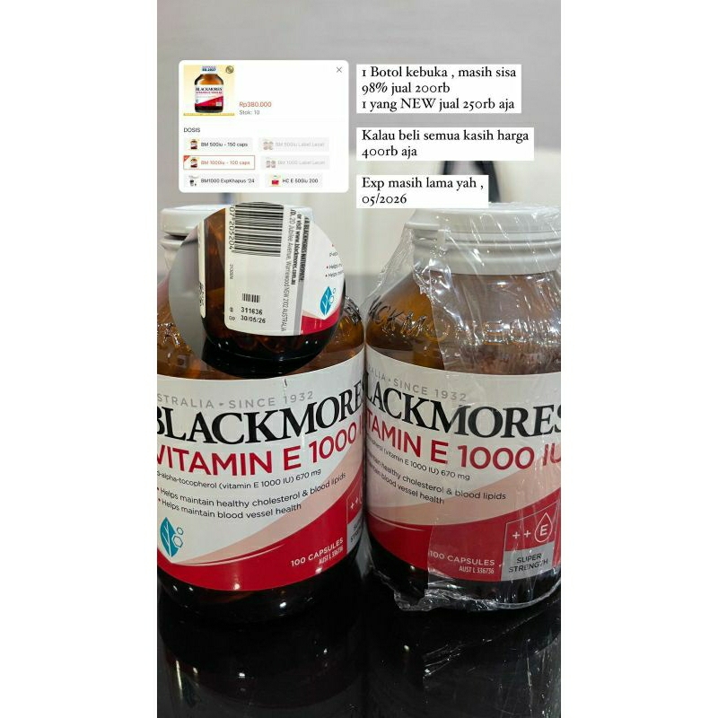 VITAMIN E 1000 IU BLACKMORES