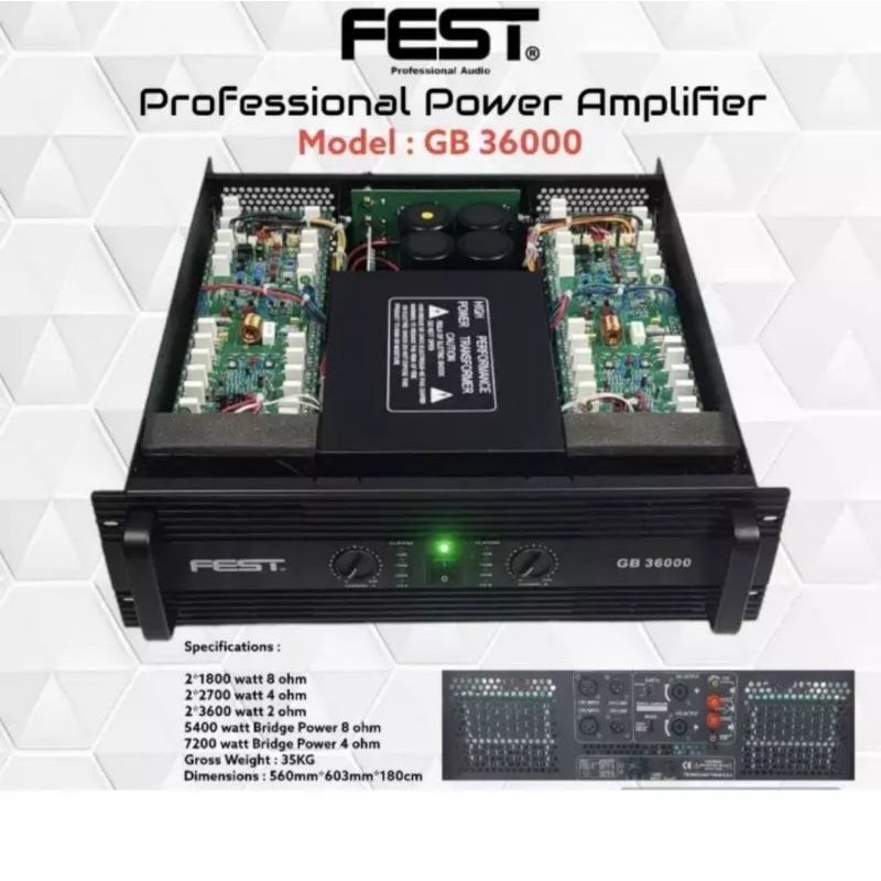 Power FEST GB 36000 Original Amplifier Fest GB36000