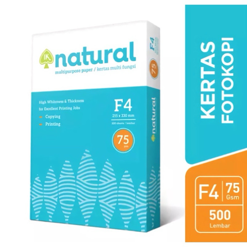 

KERTAS HVS F4 75 GRAM | KERTAS FOTOCOPY NATURAL