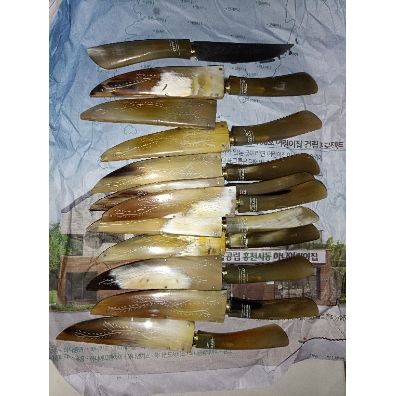 pisau daging full tanduk