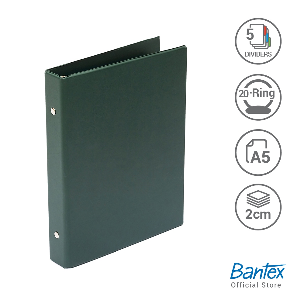 

Gramedia - Bantex Multiring PP A5 1324 04 Green