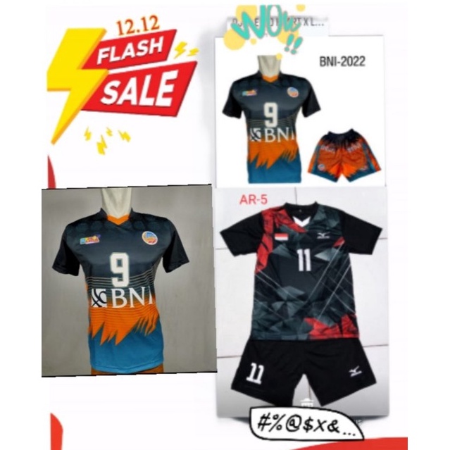 KODE A36C Cod kaos voli baju voli PRiNTinG kaos proliga Bni kaos bola