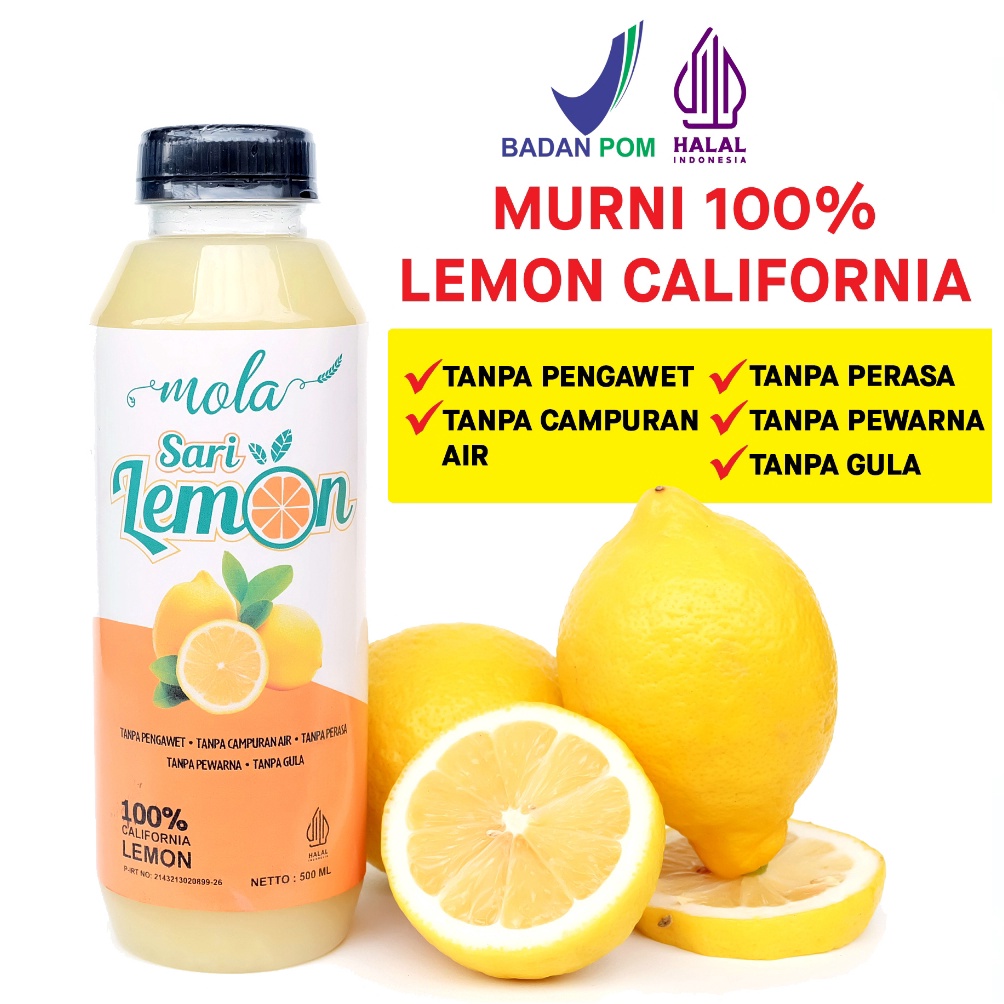 

Stok Banyak Mola Sari Lemon Asli Minuman Jus Diet Detoks Alami T59