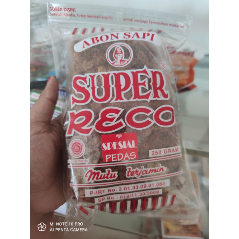 

Abon Sapi Super Reco Spesial Pedas Kemasan 250gr ( Ada Campuran Kentang Kriuk )