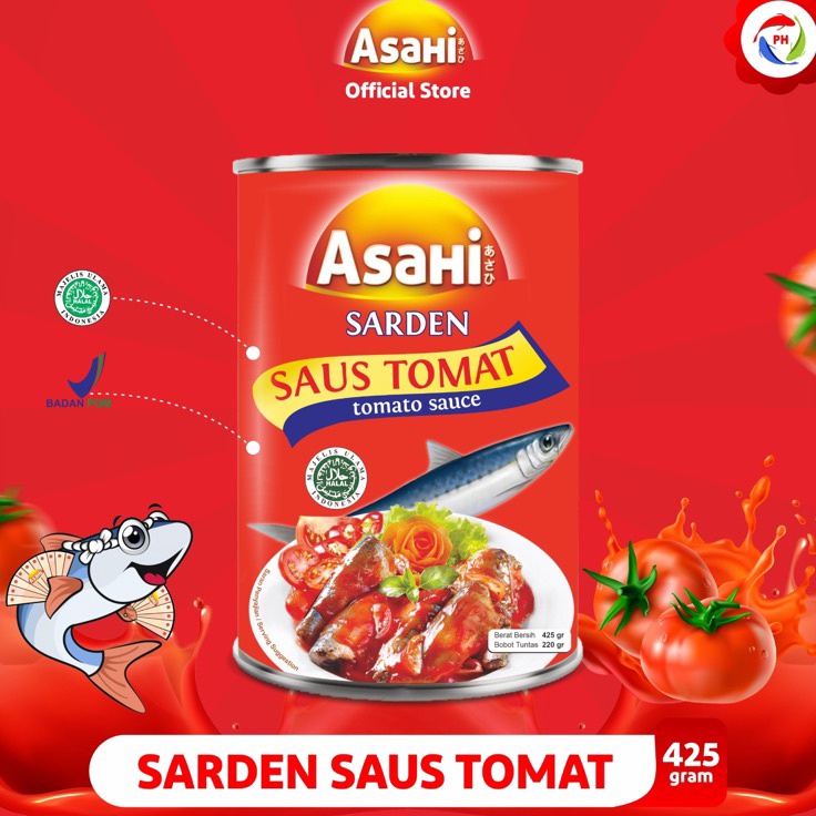 

Produk Keren Sarden AsaHi 425 gr Rasa Tomat B58
