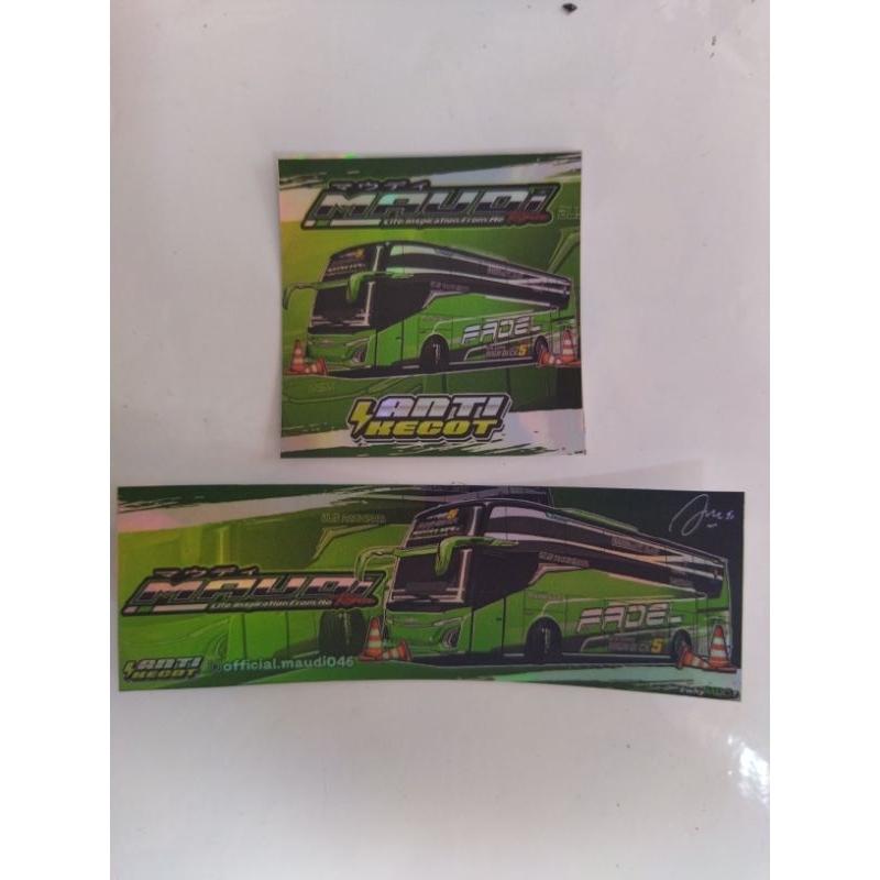 

Stiker paket Maudy isi 2 pcs hologram anti air