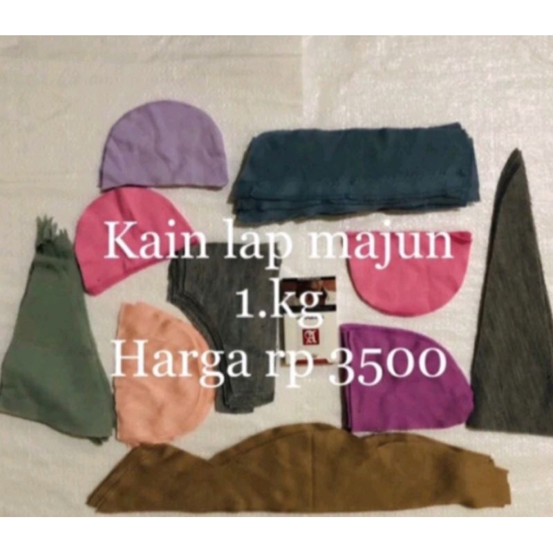 LAP DAPUR KAIN MAJUN PERCA WARNA BAHAN KAOS KILOAN WARNA WARNI