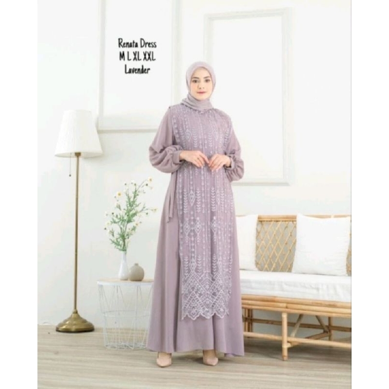 Renata dress / Dress terbaru / Dress modern / Dress pesta / DressCantik