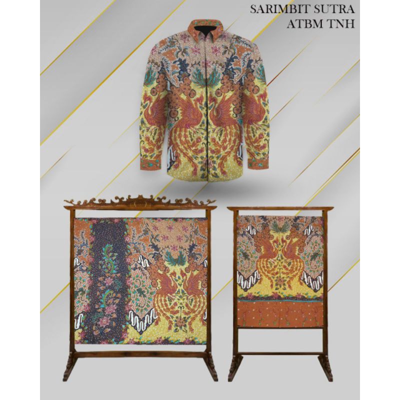 Bahan Batik Tulis Exlusive Sarimbit Sutra ATBM Tanahan Full Tulis Manual
