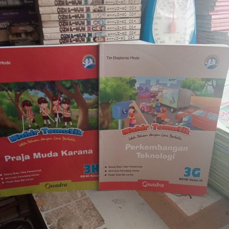 BUKU MAHIR TEMATIK KELAS 3 SD TEMA G,H PENERBIT QUADRA