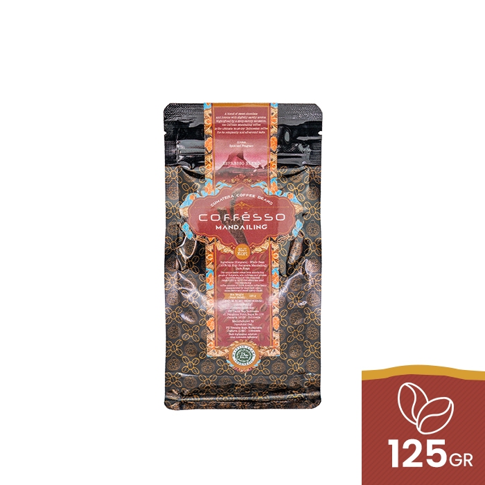 

Coffesso Mandailing Coffee - Biji Kopi 125g