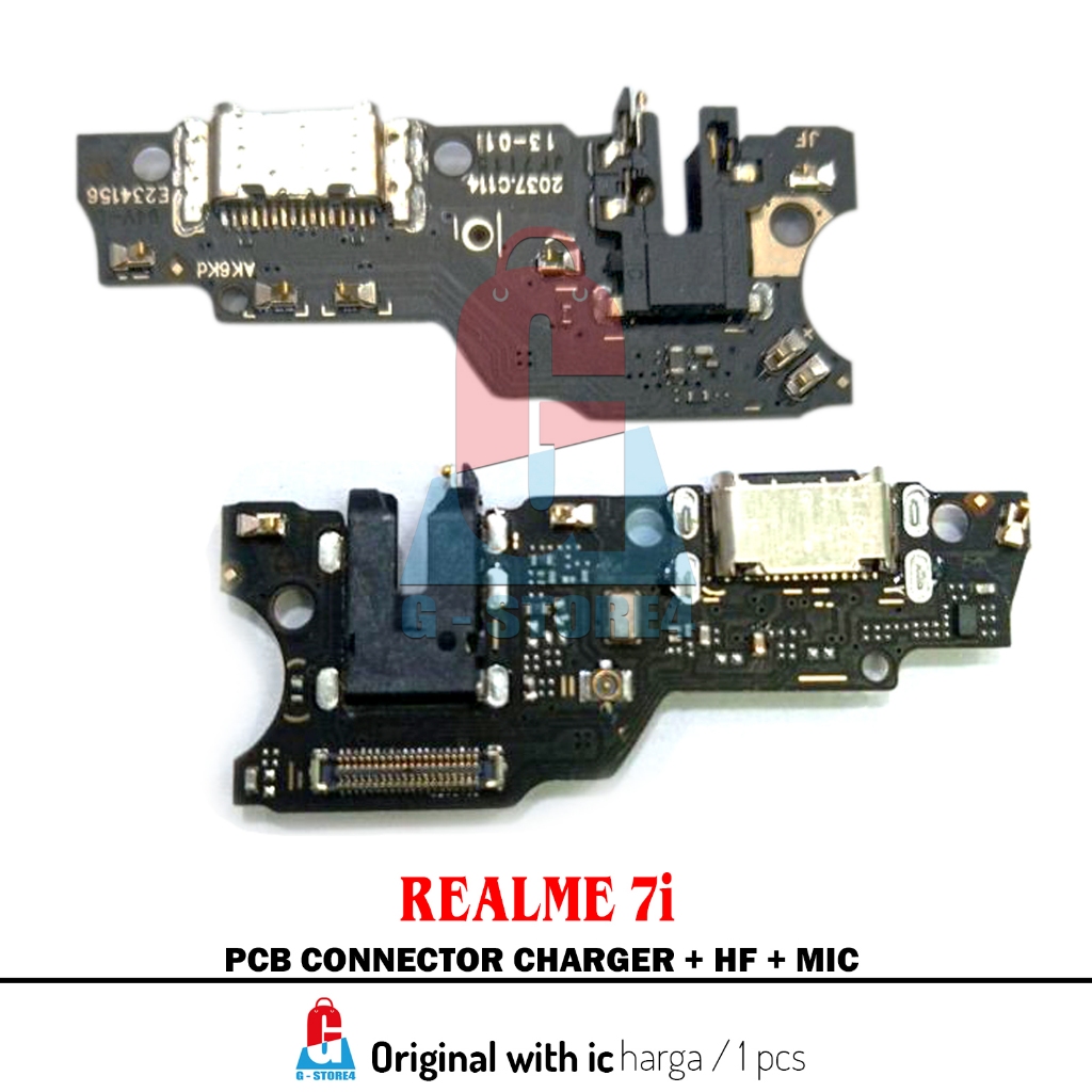 PAPAN CAS / PCB KONEKTOR CHARGER REALME 7i ORIGINAL