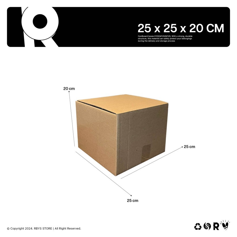 

KARDUS KARTON BOX 25 x 25 x 20 CM | Dus Kardus