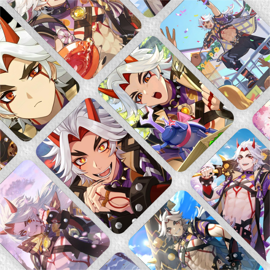 Photocard GENSHIN IMPACT [ ARATAKI ITTO ] | Photocard GAME/genshin impact/hoyoverse/genshin impact h