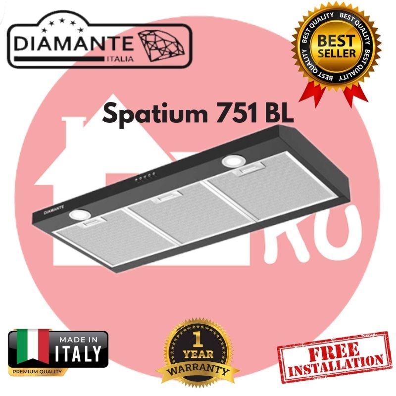 diamante SPATIUM 751 BL Tudung Asap Slim Hood