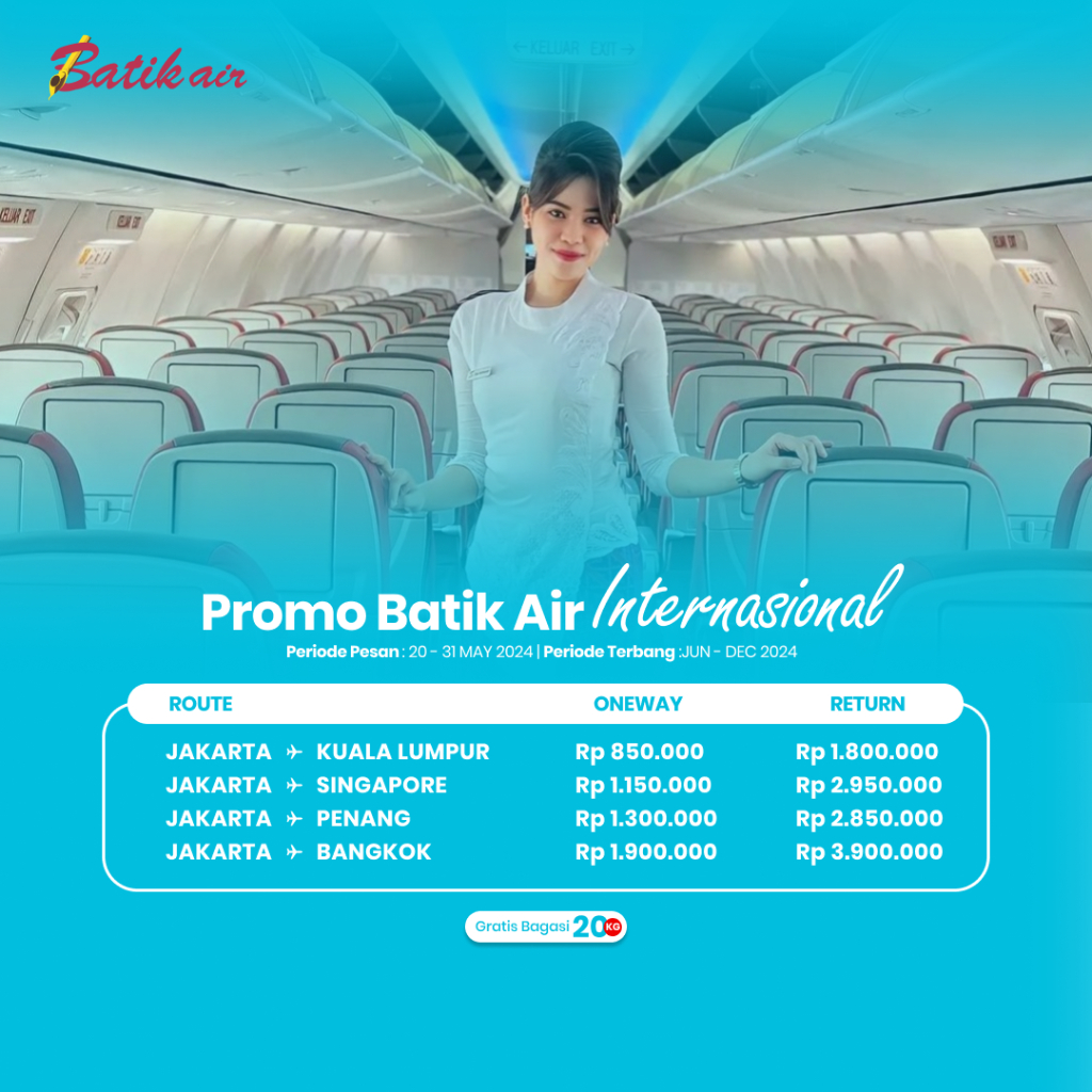 Tiket Pesawat Internasional 2024