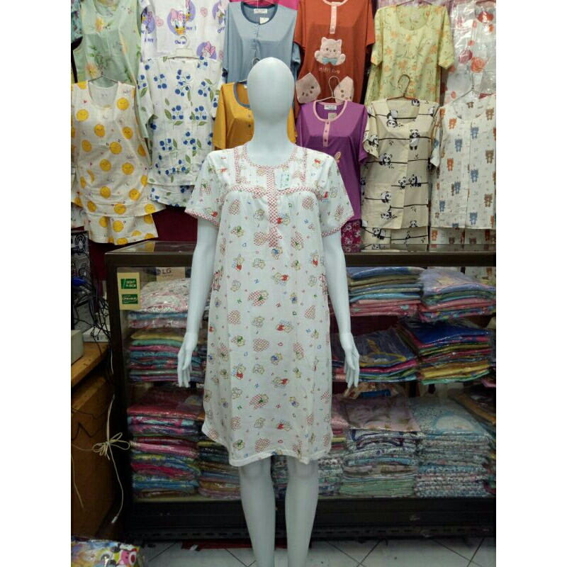 YUMICO Daster Lengan Pendek Kaos Premium