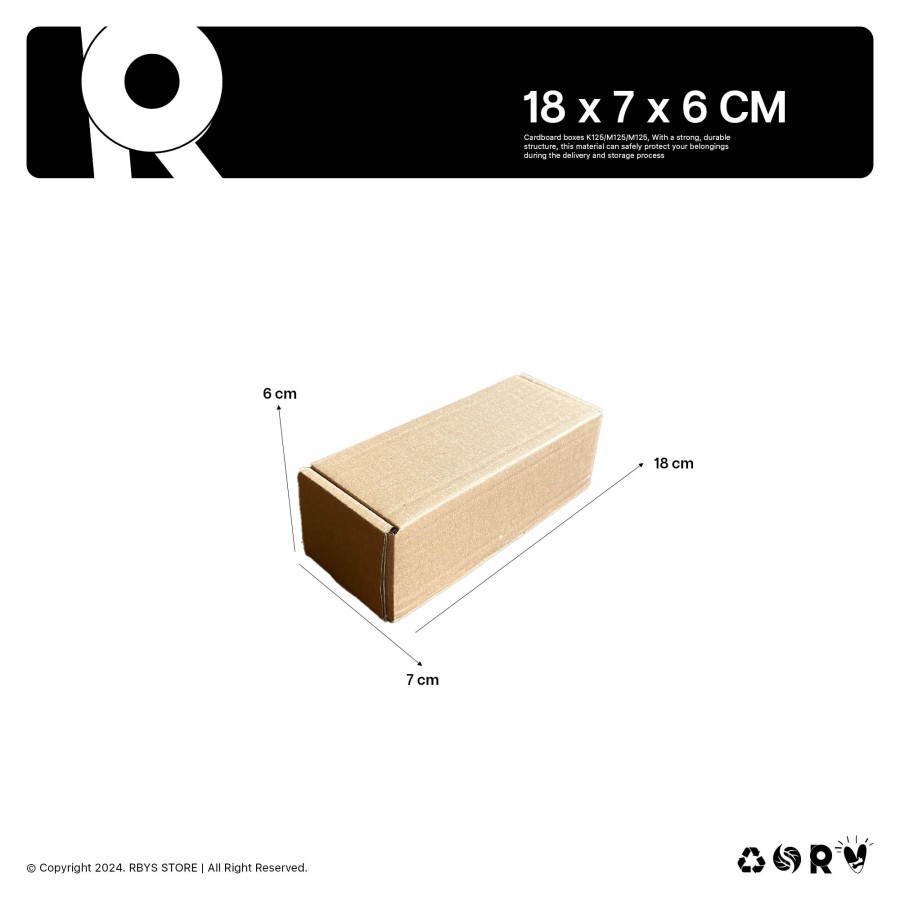 

KARDUS KARTON BOX 18 x 7 x 6 CM | Dus Kardus