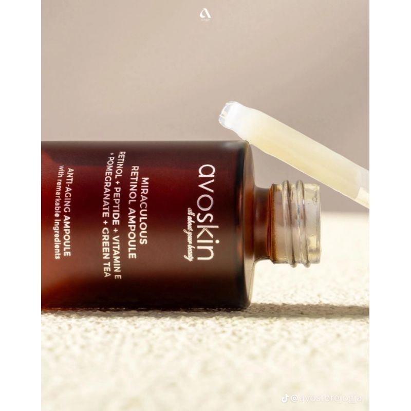 ORIGINAL AVOSKIN RETINOL AMPUL SERUM UNTUK FLEK HITAM/ACNE/KERUTAN HALUS/ANTIAGING