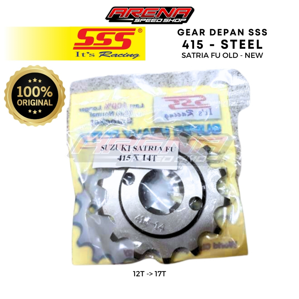 SSS Gear Depan Satria FU 415 Gir Depan Satria F FU Old New 415 12 13 14 15T Original SSS