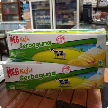 

Meg Keju Serbaguna / Cheddar Cheese Meg Serbaguna - Potongan 250 Gr