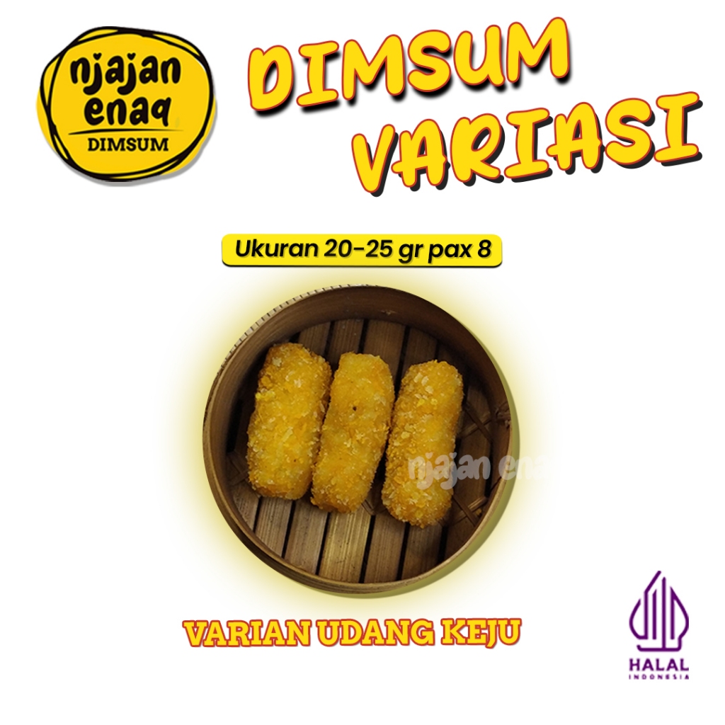 

DIMSUM VARIASI UDANG KEJU 25gr PACK ISI 8 PCS ❤️RT❤️