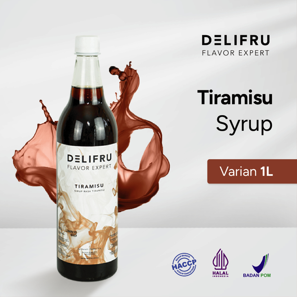 

Delifru Tiramisu Syrup 1 Liter - Sirup Tiramisu