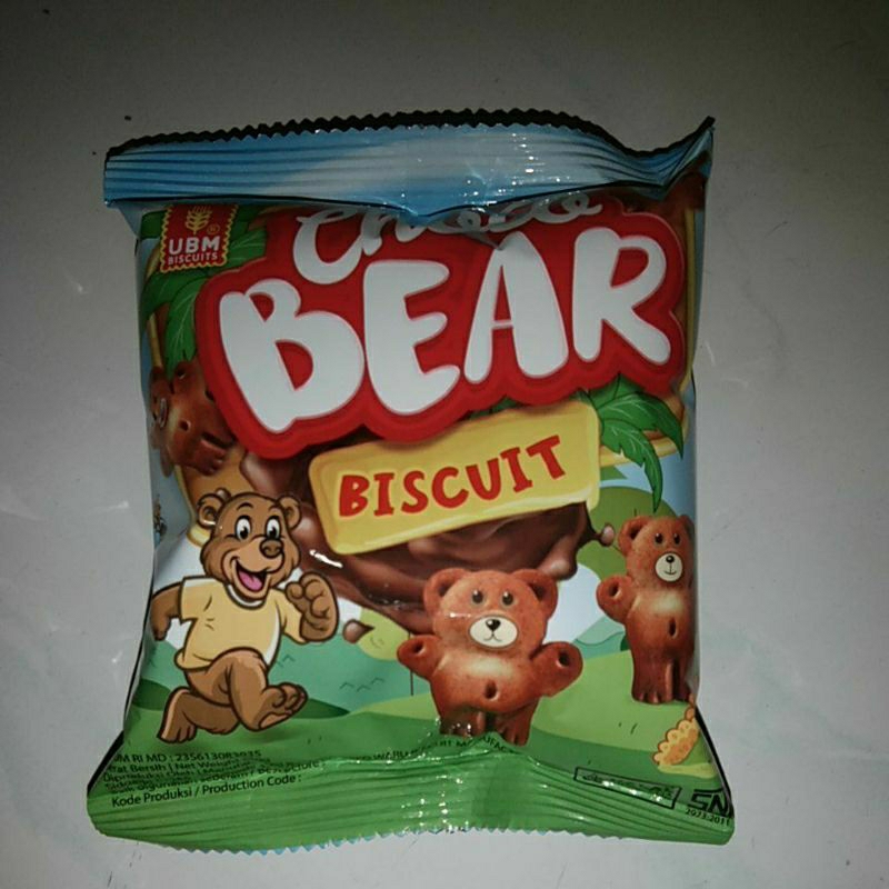 

UBM Bear chocolate biscuit bear ubm biskuit coklat