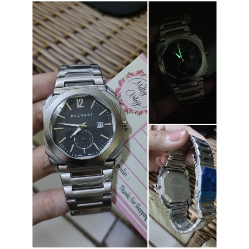 Jam Tangan Pria BVLGARI55 + Free Box