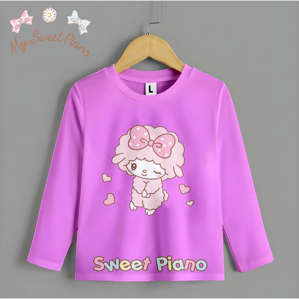 Baju Kaos Anak Motif Sweet Piano Bahan Premium