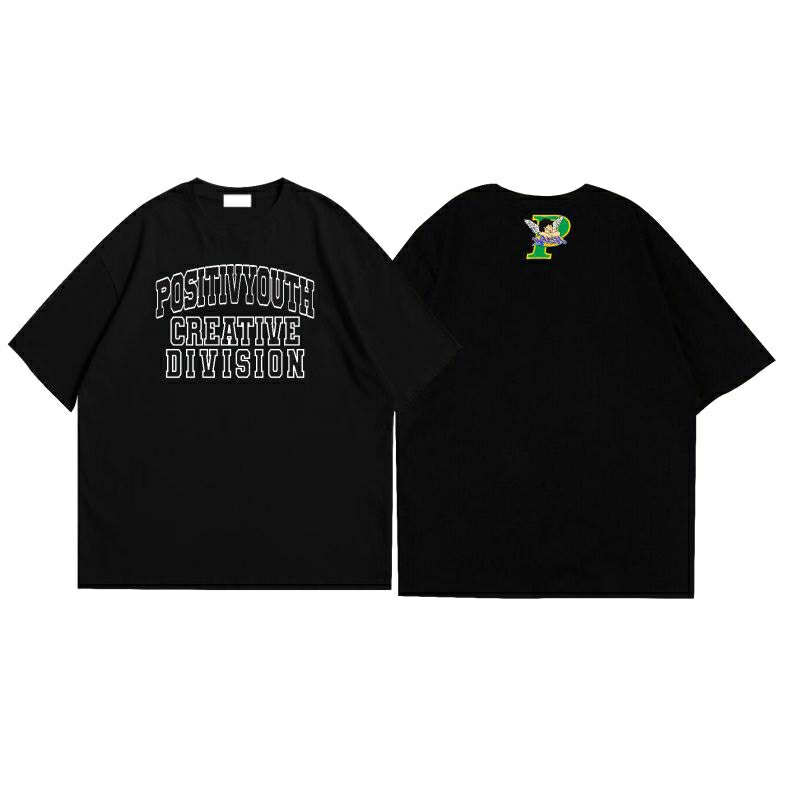 T shirt Black PosivYouth - creative division