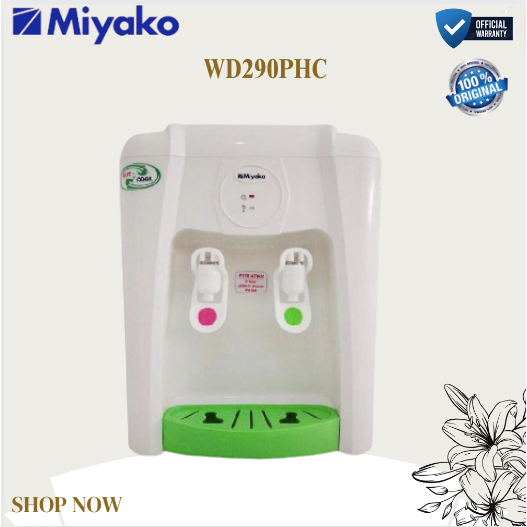 MIYAKO DISPENSER GALON ATAS WD 290 PHC/WD290PHC/WD-290-PHC/WD290HC/ORIGINAL MIYAKO/GARANSI RESMI