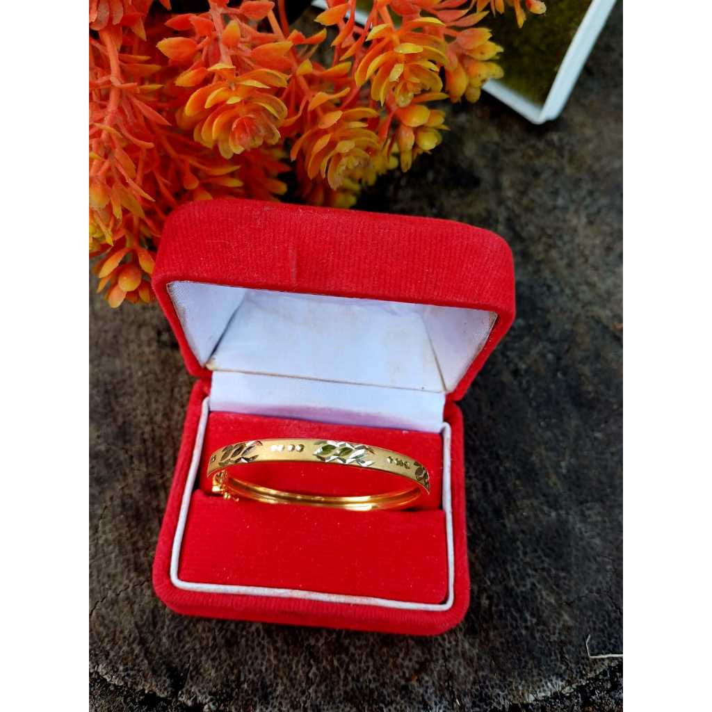 Gelang Anak Bayi Emas Asli 1-4 Tahun Gelang Emas Bayi Gelang Buka Tutup Gelang Fashion Terbaru