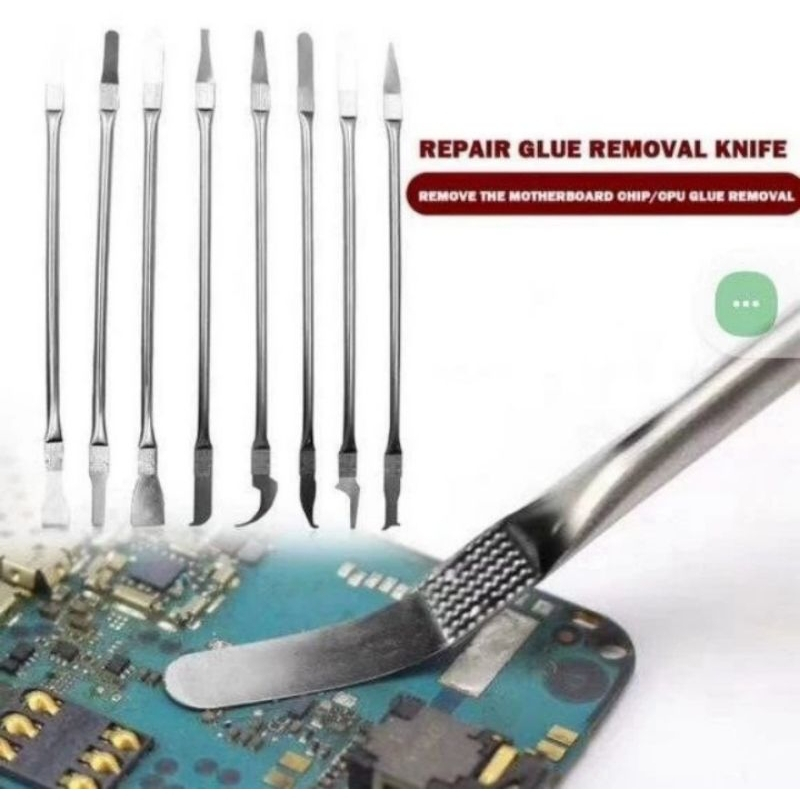 Pisau Ic Super Lentur CPU 8 IN 1 Original OPENING FOR CPU BOLAK BALIK UJUNG TIPIS
