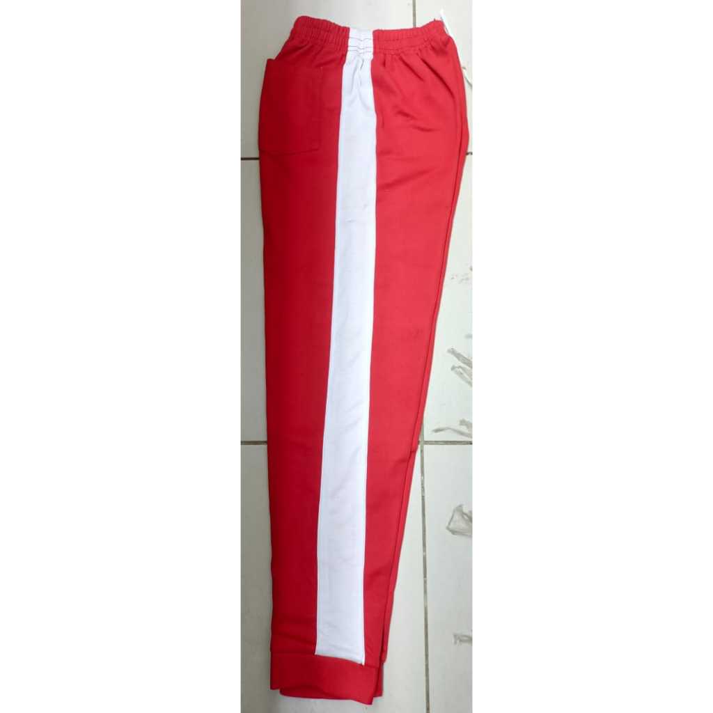 TRENING ANAK MERAH PUTIH / CELANA TRAINING ANAK SD MERAH KOMBINASI PUTIH / TRAINING AGUSTUSAN ANAK