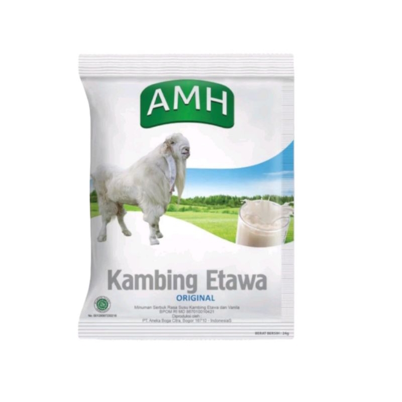 

Susu kambing Etawa AMH 1 rasa Original 1sachet kemasan 24gram Jaminan Asli