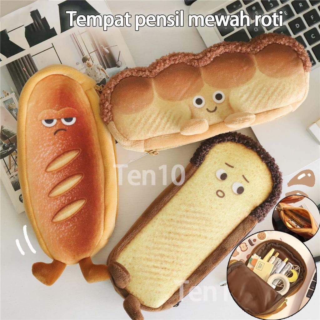 

Tempat pensil kain Kotak pensil Pencil case karakter roti french toast
