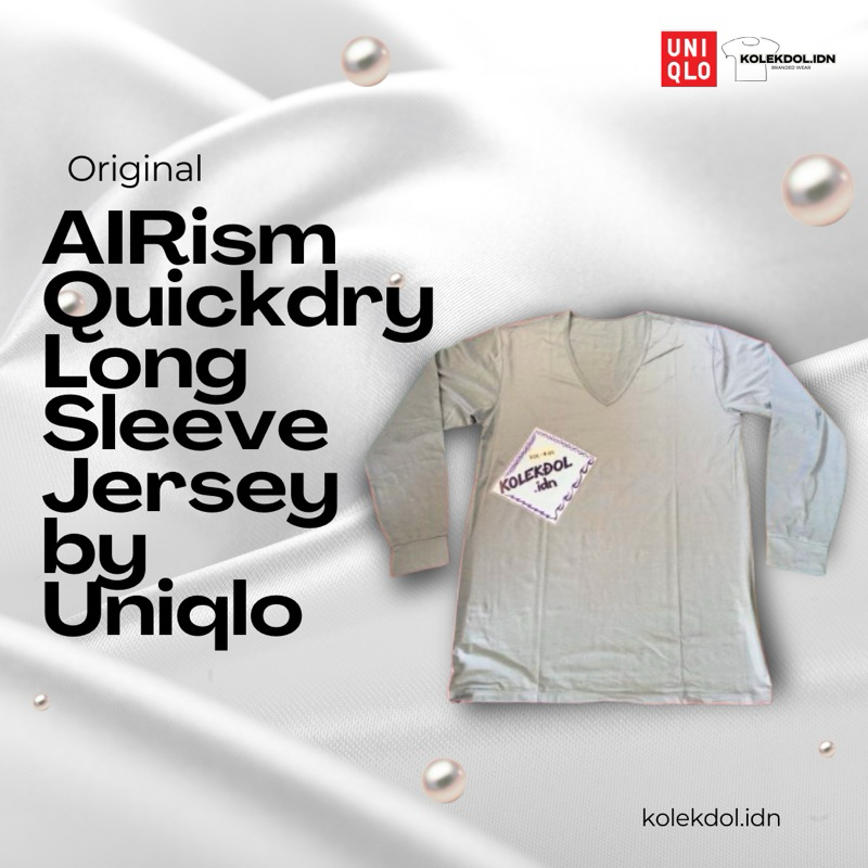 Original - AIRism Quickdry Long Sleeve Jersey by Uniqlo - KDL-44