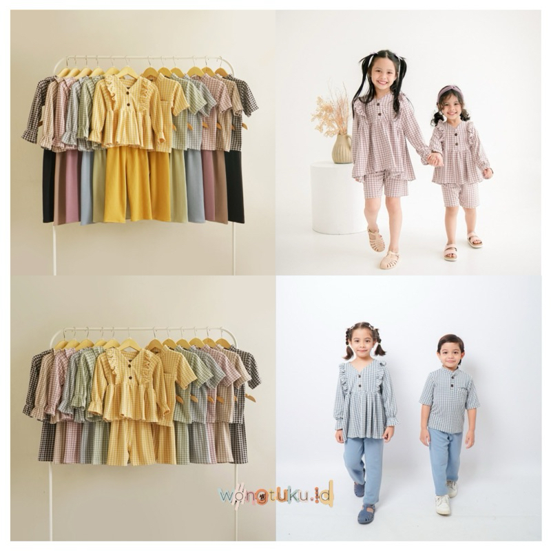 WONGTUKU.ID | RAMIES SET 3 in 1| Baju anak laki-laki | Baju anak perempuan