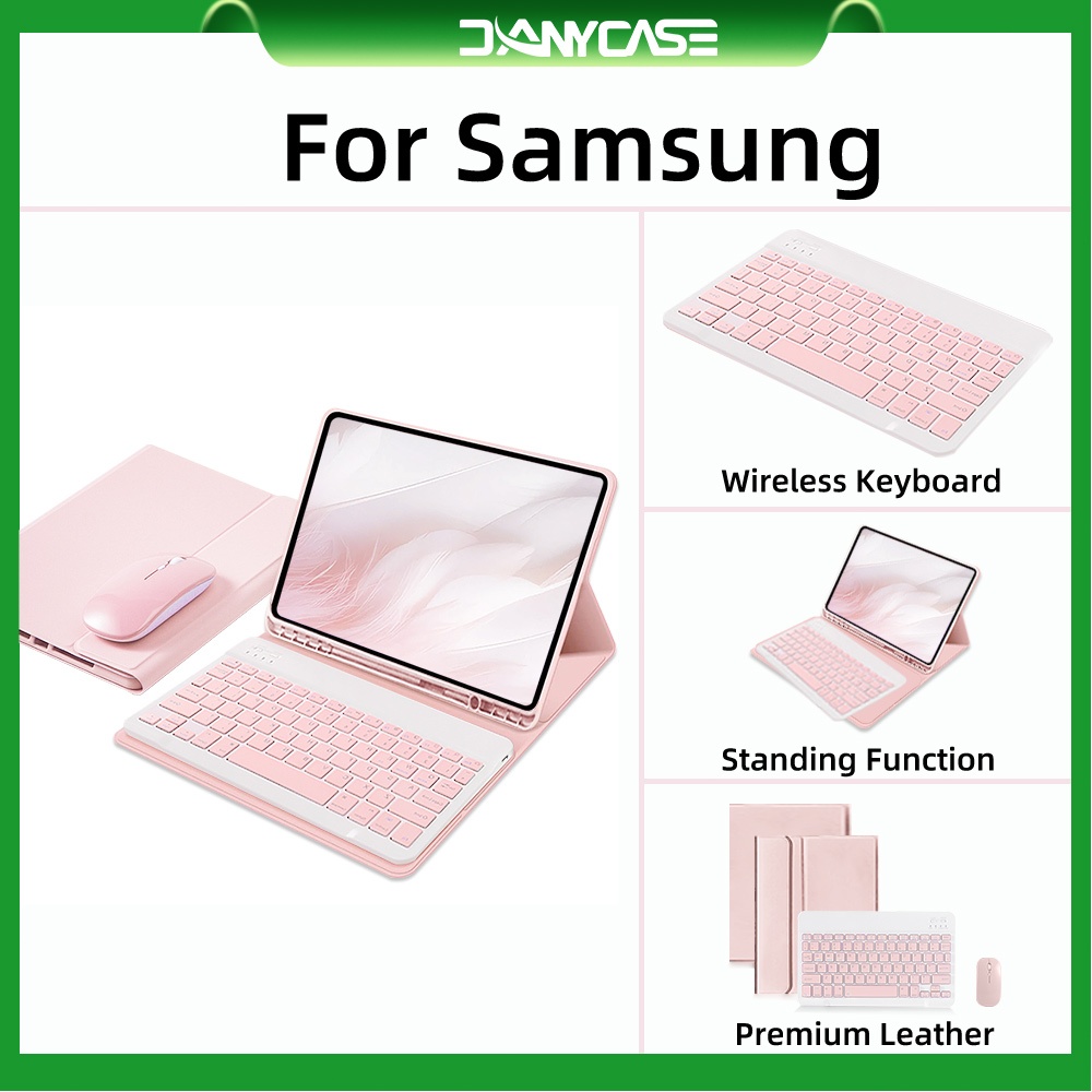 DANYCASE Tablet Cover with Keyboard Mouse for Samsung Galaxy Tab A9 Plus case samsung tab s6 lite