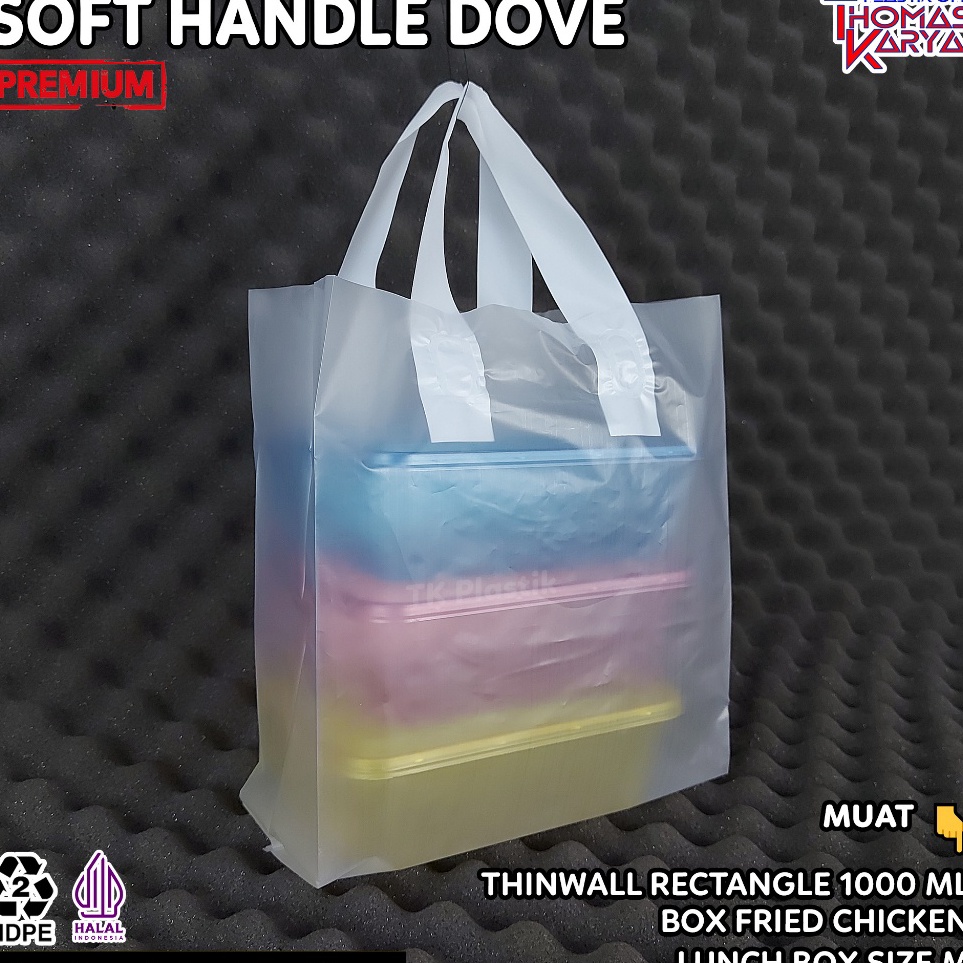 

Sale Hemat Softhandle Bag 2x3 isi 5 Kantong Plastik Bingkisan Snack Ultah Tas Souvenir
