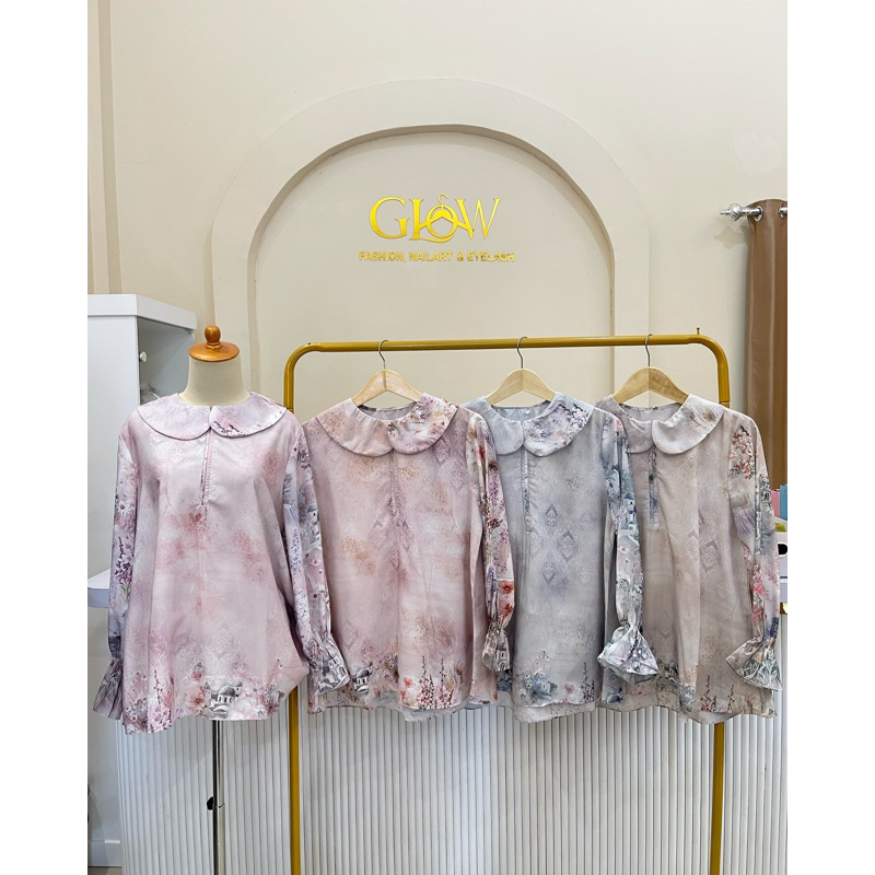 Blouse Satin/ Blouse Motif A1001