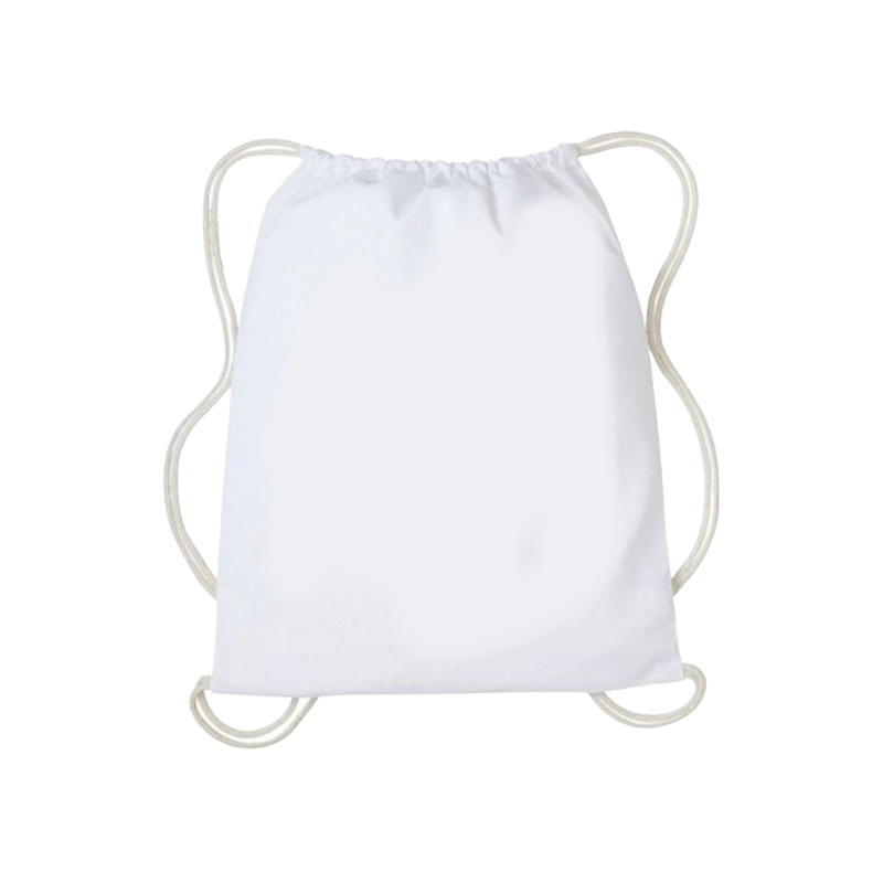 Faisal- Tas Serut Pria Wanita Unisex Model Polos Putih Original Tas Anti Air